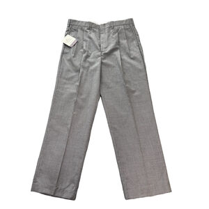 Roundtree & Yorke Men’s Houndstooth Dress Pants 36x30 NWT Washable Wool